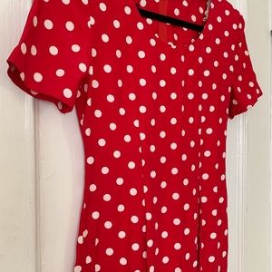 Vintage Dresses - CLEARANCE | VTG Polka Dot Slim Mini Dress Vintage Dresses - CLEARANCE | VTG Polka Dot Slim Mini Dress